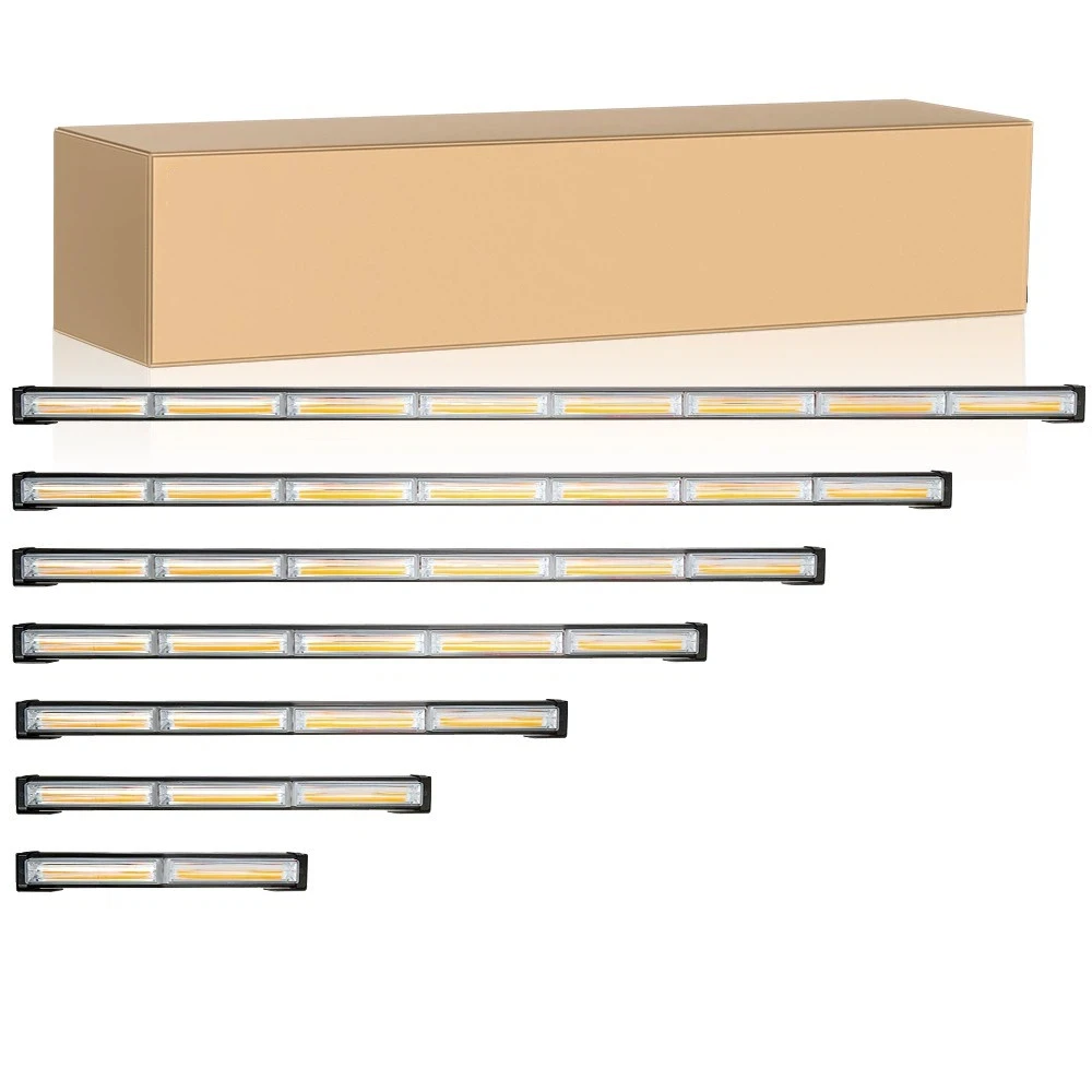 

1pcs LED Warning Light 6 Section Strobe Bar For Car Truck Grille Emergency Flashing Beacon With Mounting Bracket DC 12 24V