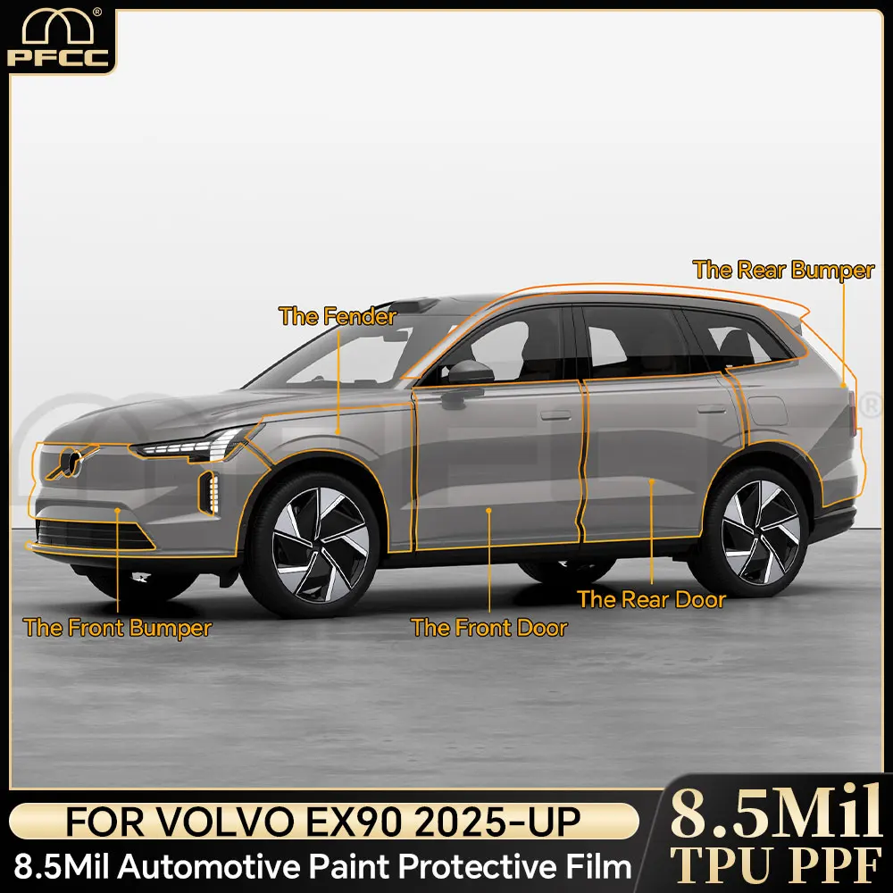 

For Volvo EX90 2025 Car Paint Protection Film Transparent TPU Protective Body Sticker Anti-scratch Repair Film Refit