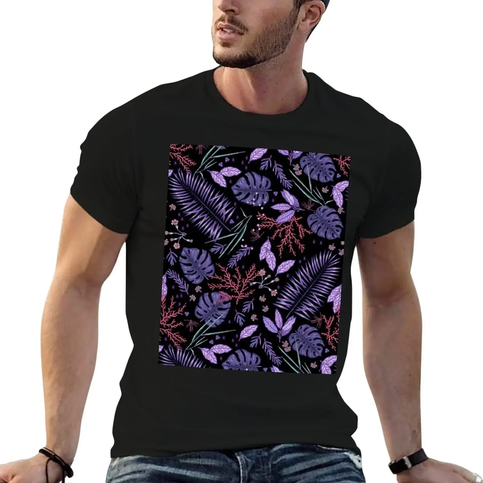 

Purple summer garden T-Shirt blacks plus size tops mens designer clothes