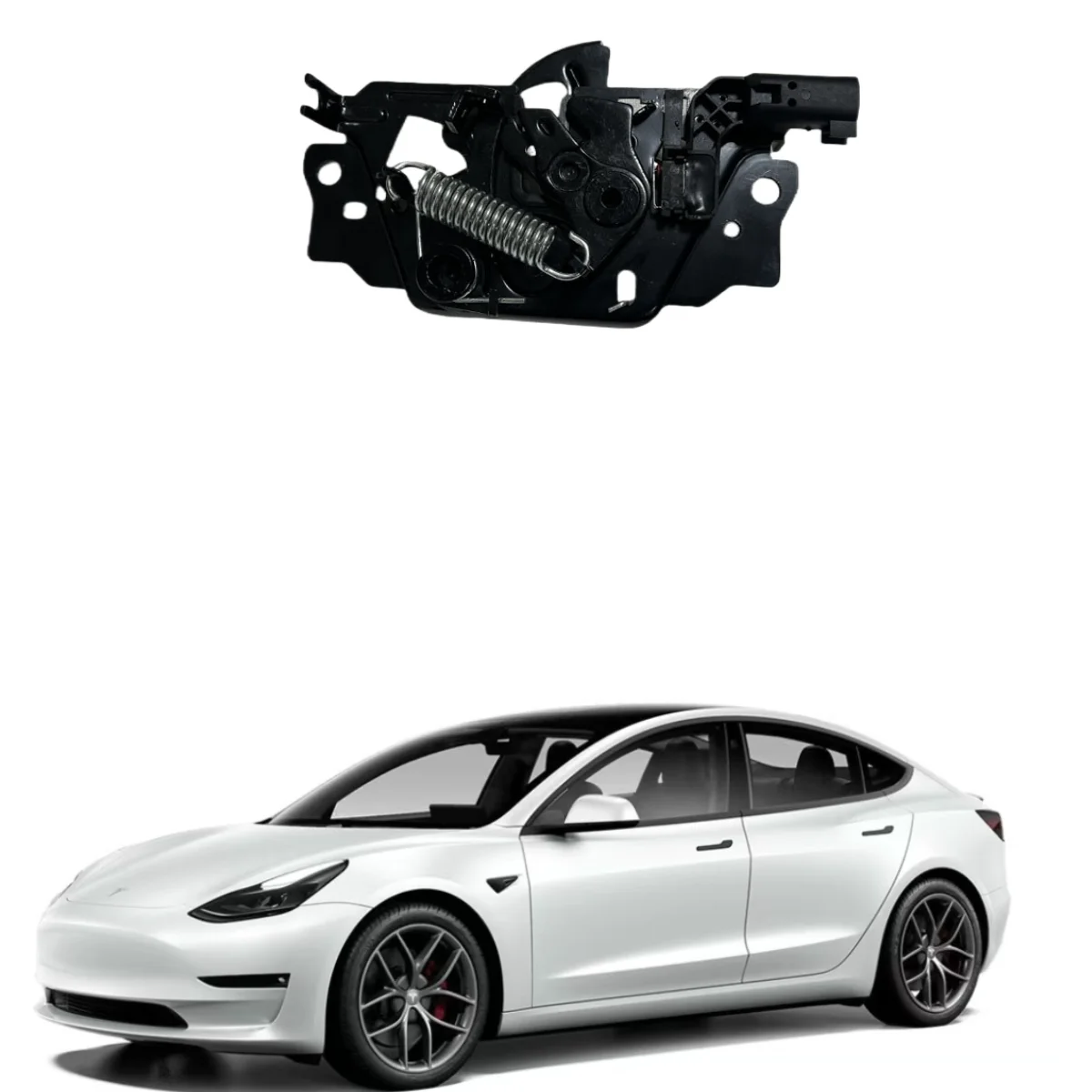 

2017-2020 for Tesla Model 3 front hood front spare box lock cover lock block 1033011-00-G