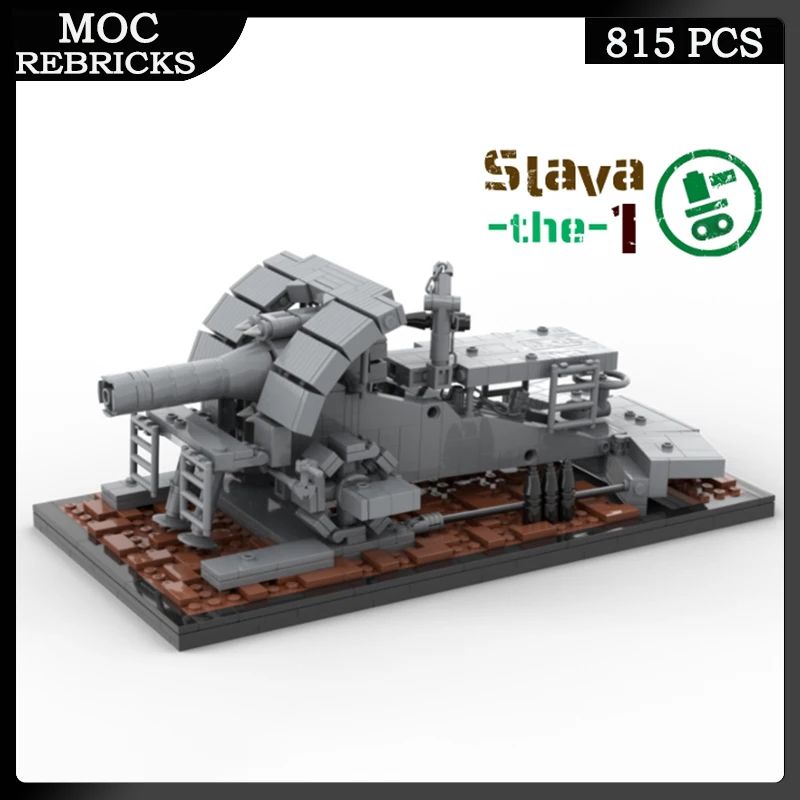 

Military Technical Ideas Series Weapons Die Dicke Bertha MOC Building Block Educational Model Bricks Toys Children Gifts