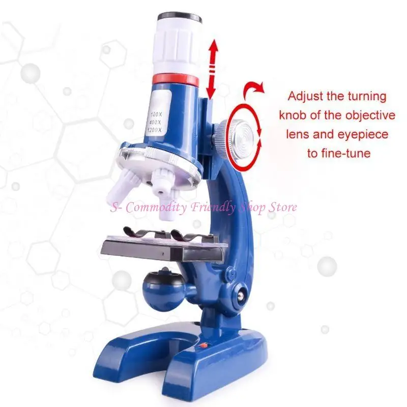 85AE Microscopio con adattatore per smartphone Microscopi per prima educazione dei bambini da laboratorio