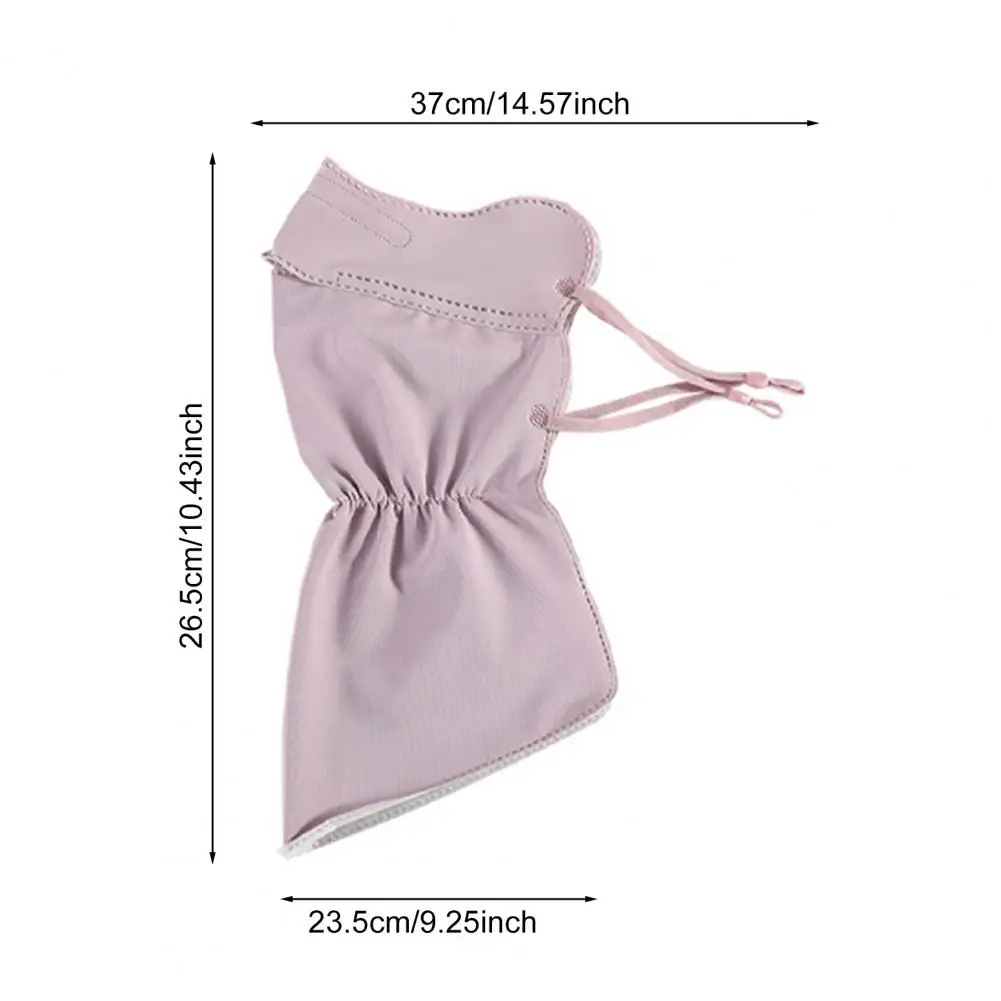 

Face Guard Elastic Fabric 3D Cut Face Neck Sun Protection Face Guard with Adjustable Earhooks Summer Outdoor Protector Neck Elas