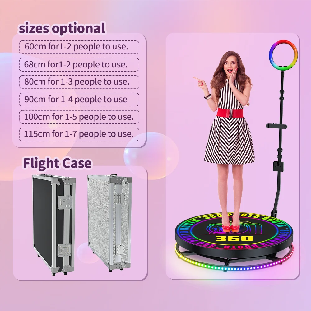 360 Degree Photo Booth Cheap Rotating Photo Booth 360 Spinner 360 Photo Booth Automatic Rotating Selfie Party Favors For Wedding