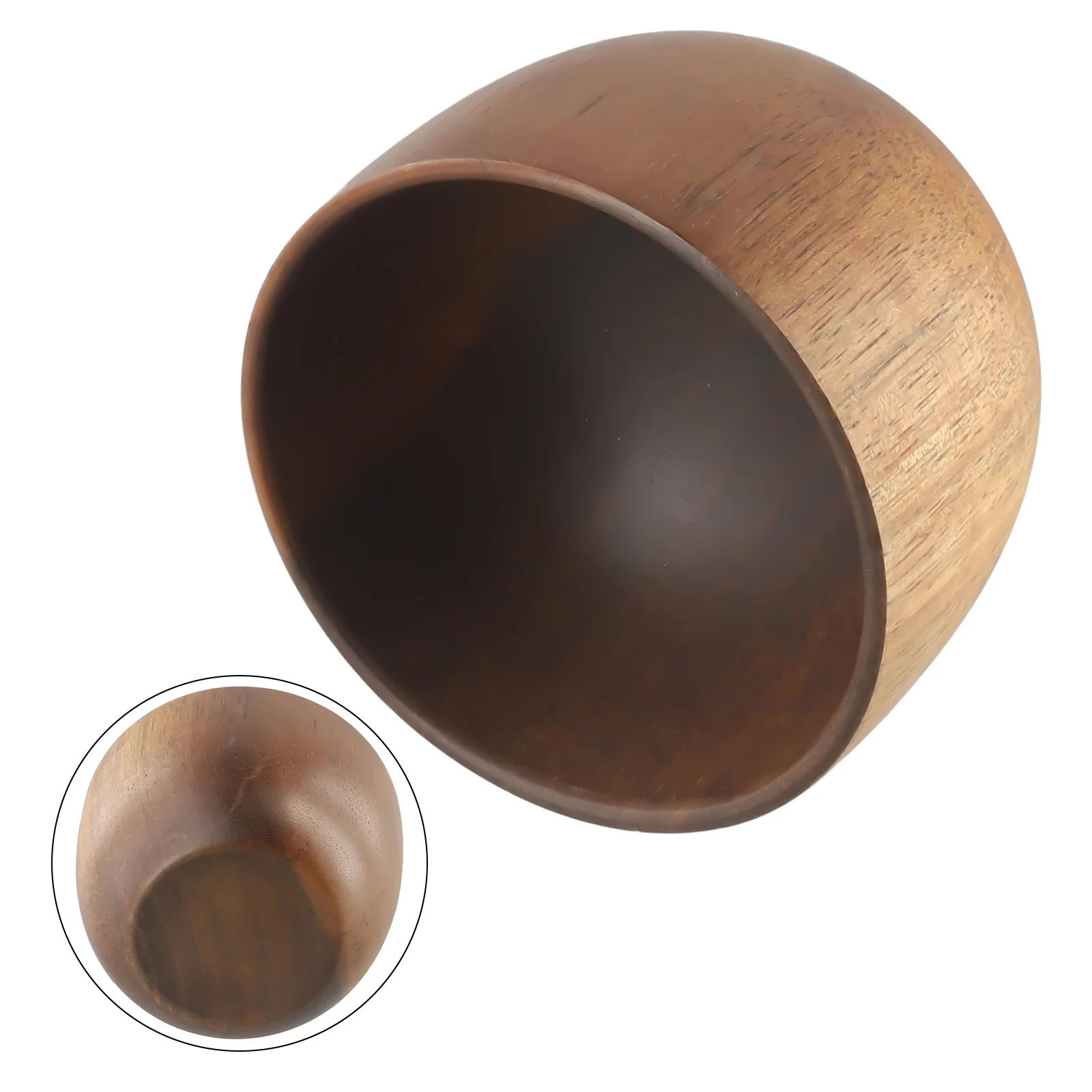 

1pcs Natural Wooden Salad Bowl 8*5cm 10*6cm 13*6cm Cooking Cutlery Basin Fruit Bowls Christmas Tableware Kitchen Supplies