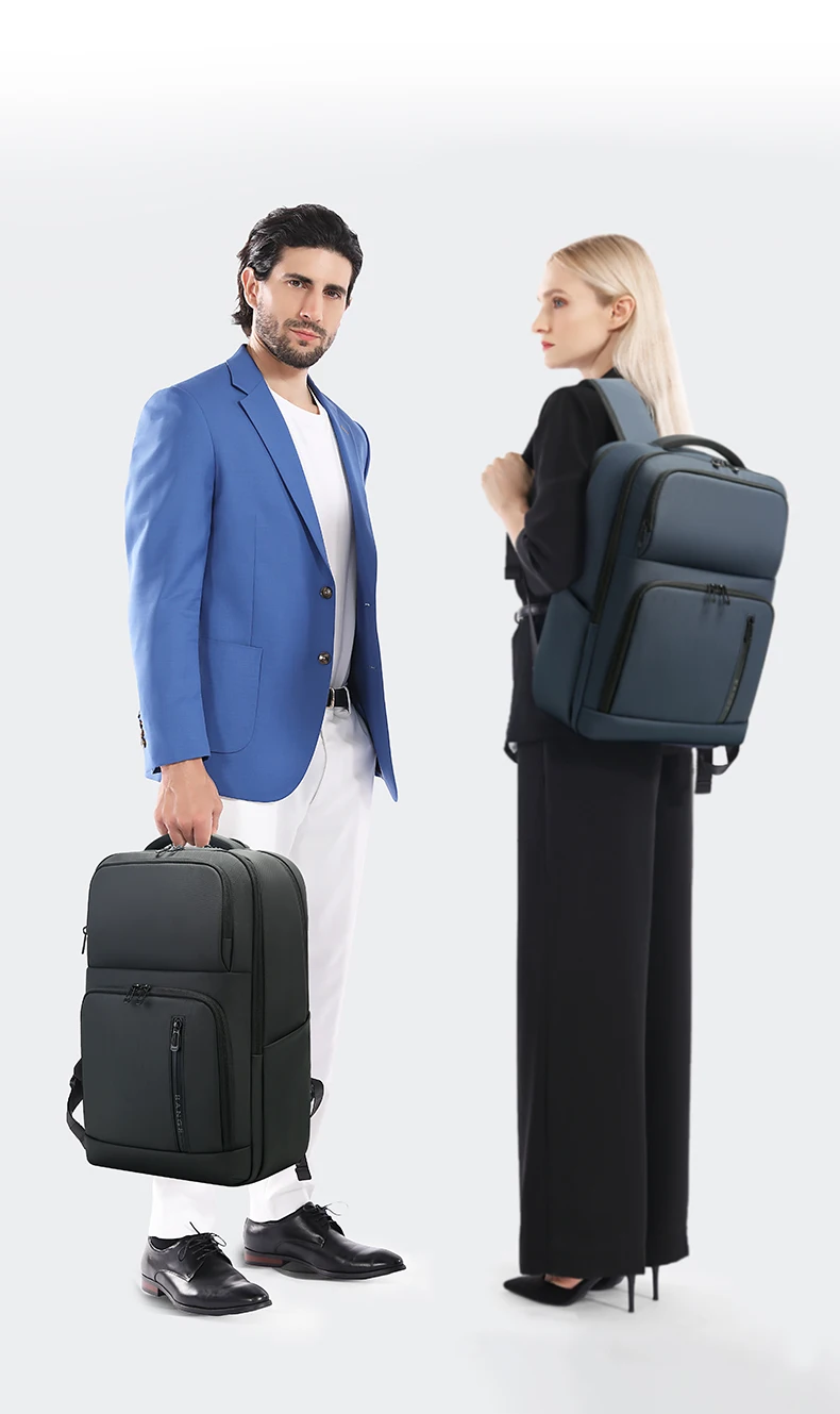 BANGE Neu eingetroffen: Großer, leichter, wasserdichter Business-Laptop-Rucksack (15,6 Zoll) für Herren und Teenager, geeignet für die Schule. – Detail 3