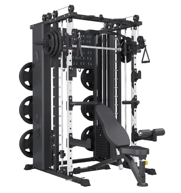 Multi-Functional Smith Machine, Gantry Fitness Equipment, Comprehensive Trainer, Home Squat Bench Press