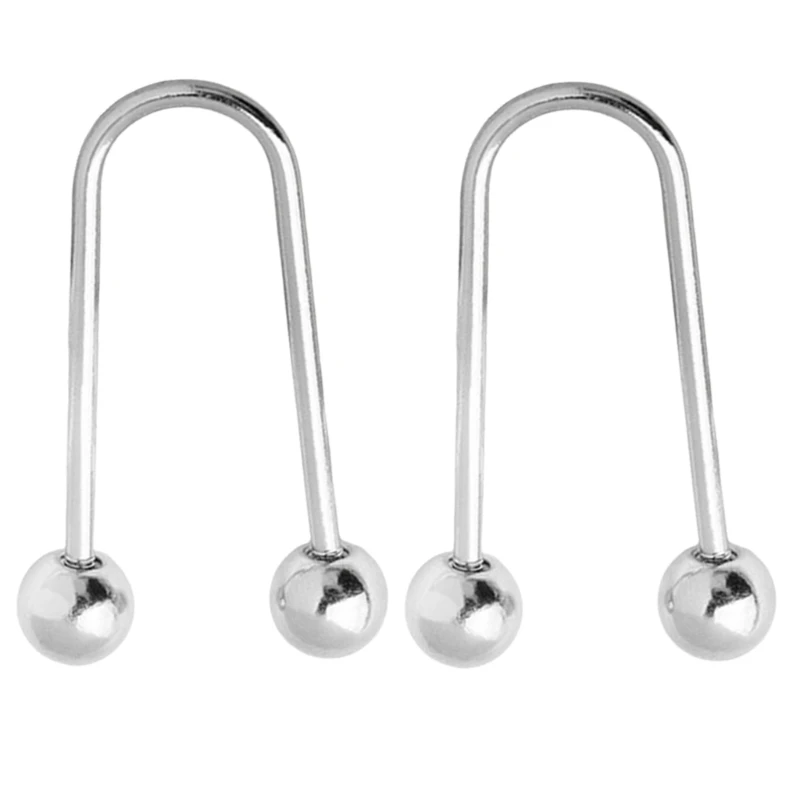 MXMB – broche à Double tête, fermoirs en spirale métallique pour vêtements amples, bouton fixation, 2 pièces