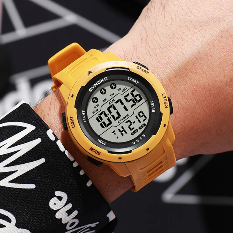 Upgraded Sport Men Red Watches Women LED Digital Watch 50M Waterproof Electronic Clock Wristwatch Relogio Masculino Dropshipping