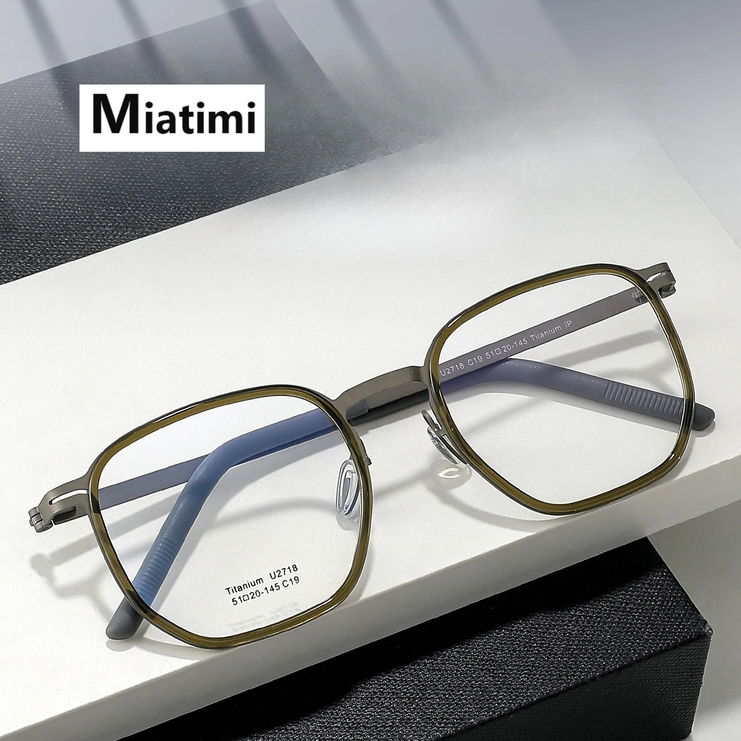 إطارات النظارات الفاخرة الموضة الرجال النساء الرجعية التيتانيوم النقي خلات النظارات إطار نظارات مريحة النظارات #1