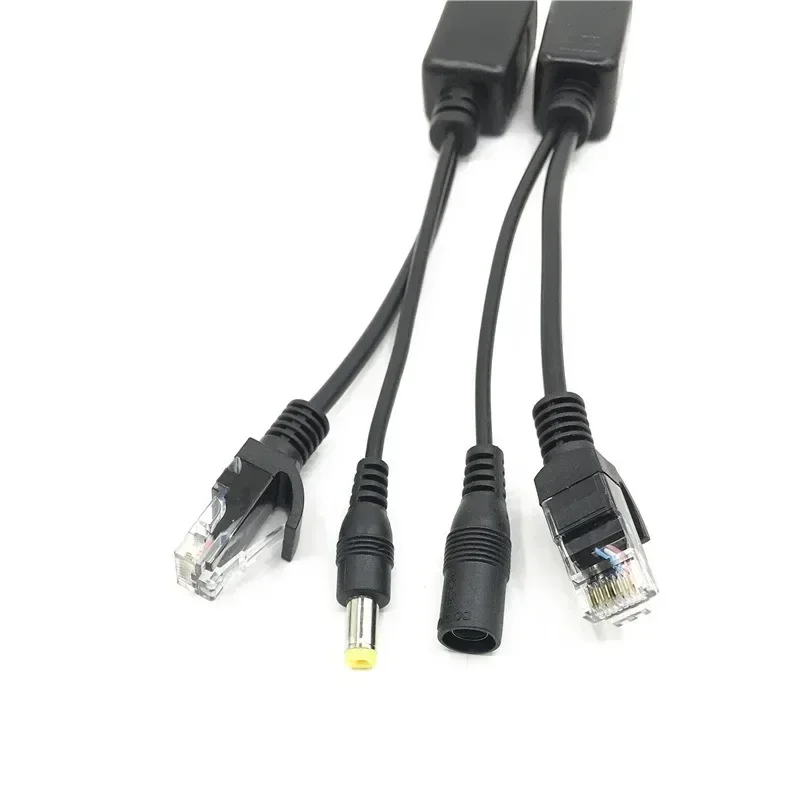 Cable POE caliente, Cable adaptador de alimentación pasiva a través de Ethernet, módulo de fuente de alimentación del inyector divisor POE 12-48v para cámara IP