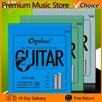 Orphee VX cuerdas de bajo de acero al carbono medio núcleo Hexagonal aleación enrollada bajo eléctrico Guitarra piezas y accesorios de Guitarra