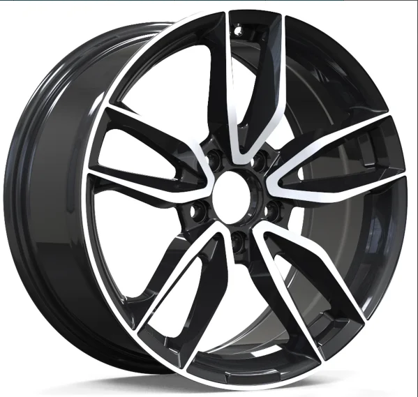 13x7 inch 4x100/114.3 deep dish car alloy wheels with 4 spoke, negative offset wheel rims