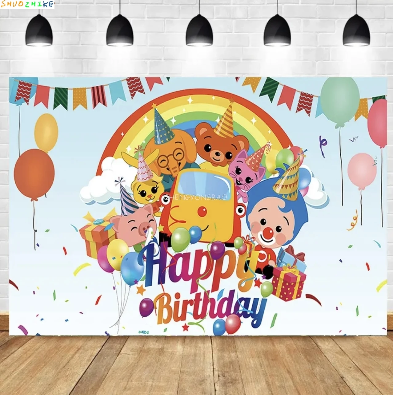 

Cartoon Forest Birthday Decor Photography Backdrops Baby Shower Bedroom Venue Photo Studio Background Props LJ-01