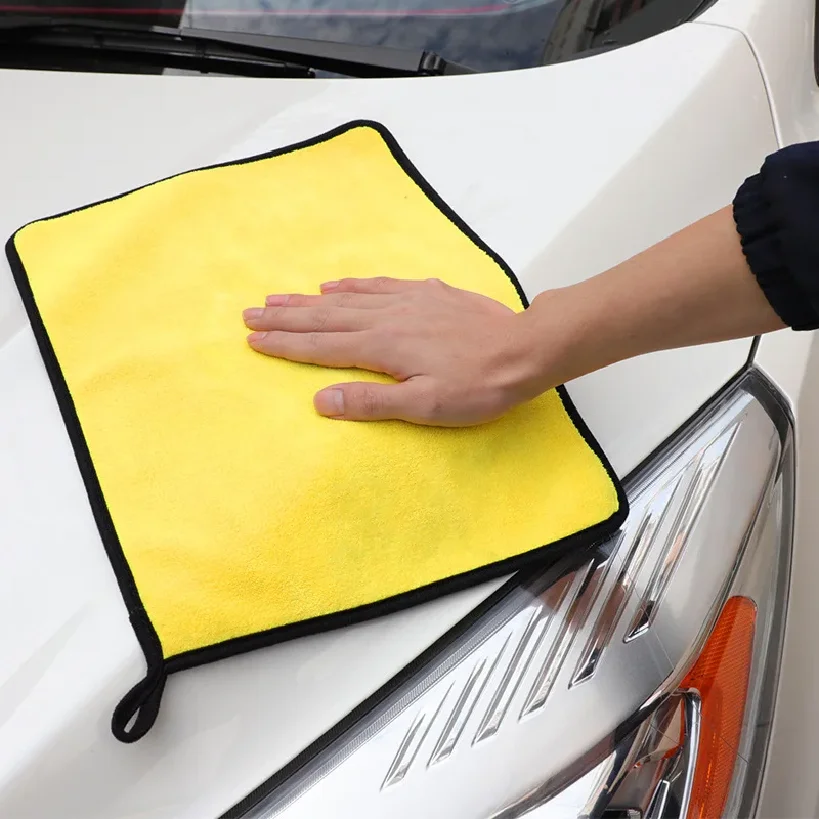 

Полотенце для автомойки, впитывающее коралловое флисовое полотенце для автомобиля, двухцветное двустороннее полотенце высокой плотности для чистки автомобиля, полотенце для мойки автомобиля