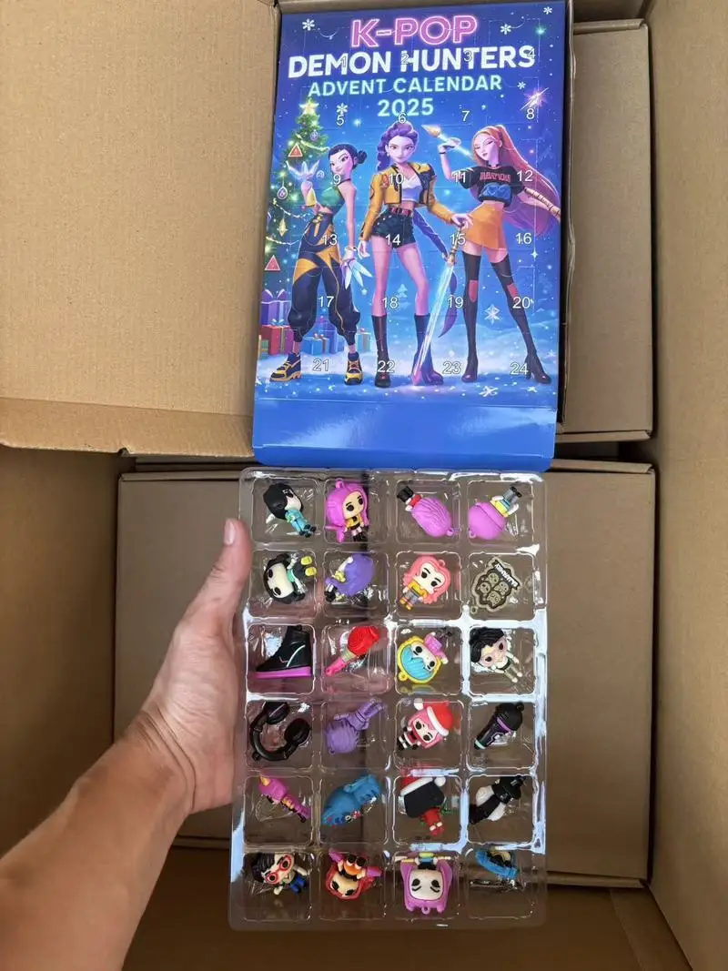 

2025 Christmas Kpop Demon Hunting 24pc Advent Calendar Surprise Blind Boxes For Halloween Mystery Box Gifts Toys