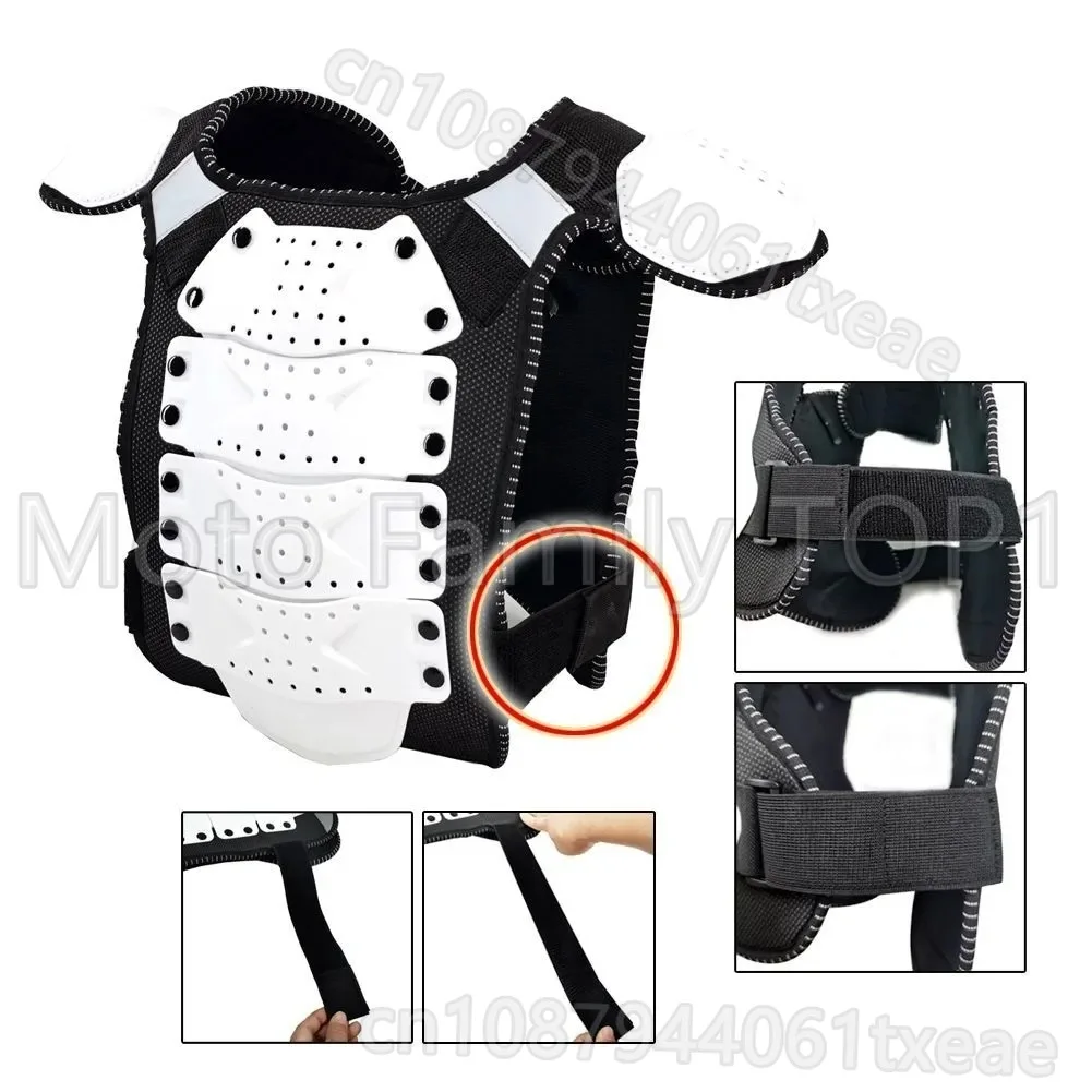 دراجة نارية الطفل درع الملابس الأسطوانة الظهر حماية الصدر العمود الفقري حماية درع الرياضة واقية والعتاد مكافحة الإفلات الملابس #3