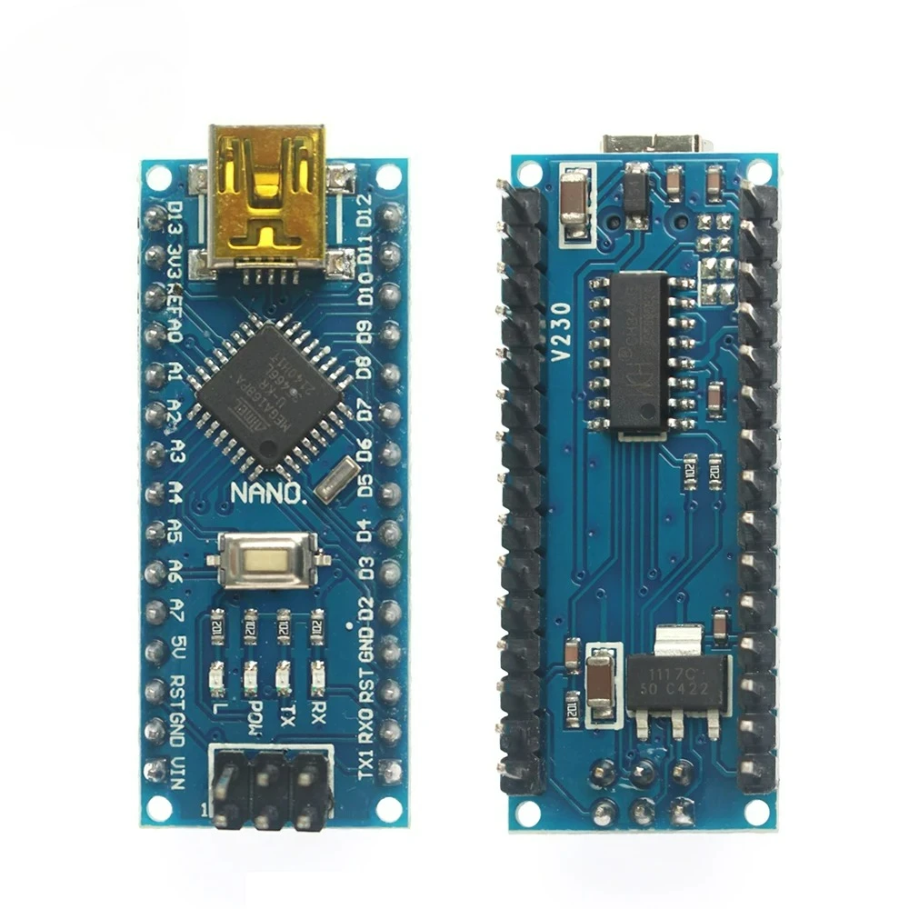 For Nano 3.0 Mini USB ATMEGA168 Development Board with Type-C Cable Compatible CH340 USB Driver ATMEGA328P for Arduino