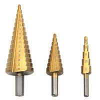 6Pcs Step Drill Bit Saw Drill Bit Set Titanium Milling Cutter 4-12 4-20 4-32mm 3 6 8mm For Woodworking Metal Core Hole Opener