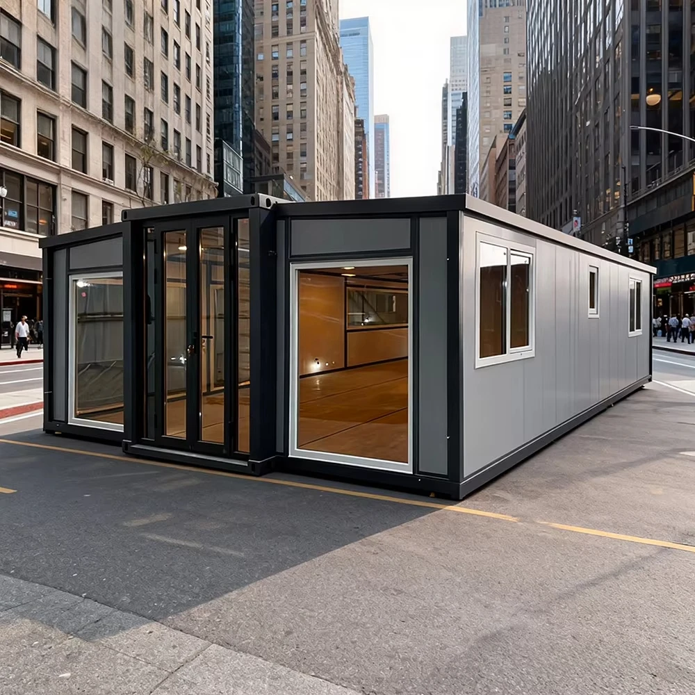 Casa Contenedor Prefabricada de Lujo, Estándares Locales, Expandible, Estructura de Acero, Venta de Casas Prefabricadas, Casa Móvil