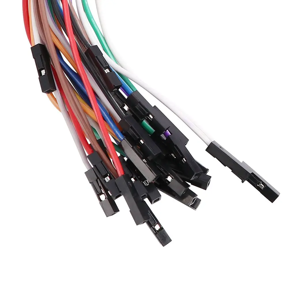 Macho para macho macho para fêmea kit eletrônico 2.54mm 20cm dupont cabo conector placa de ensaio jumper fio