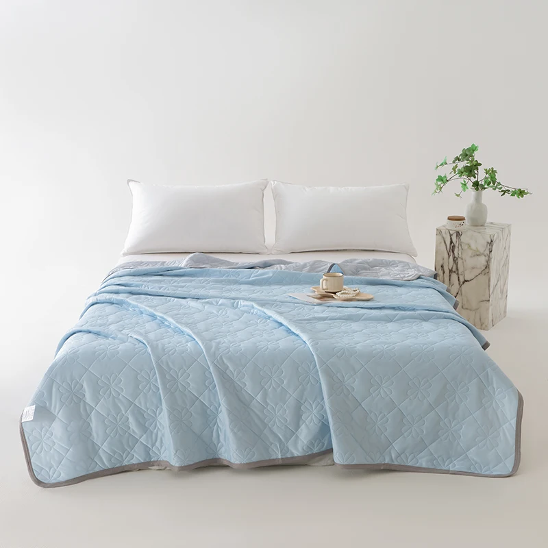 1Pc Cooling Blanket for Bed Soft Breathable Single Queen King Size Summer Quilt Air Condition Comforter Lightweight Cool quilt