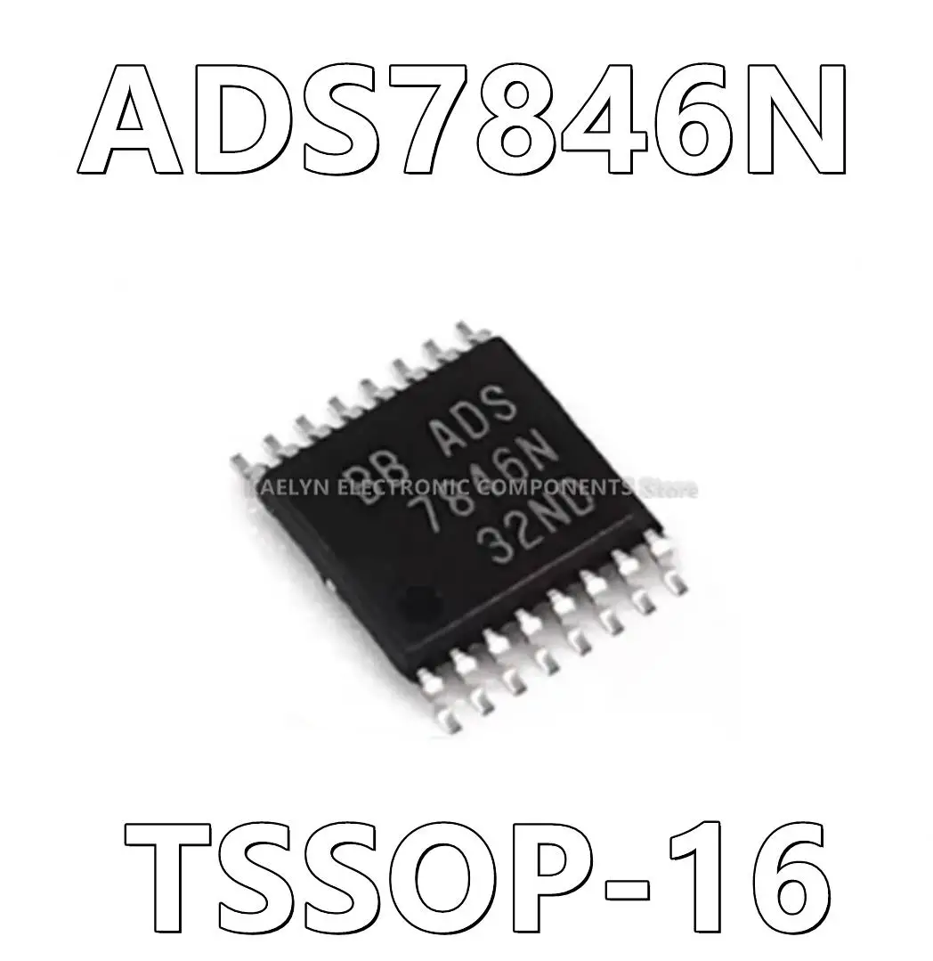 10Pcs/lot ADS7846N ADS7846 Touchscreen Controller 4 Wire Resistive 12 b SPI Interface 16-TSSOP