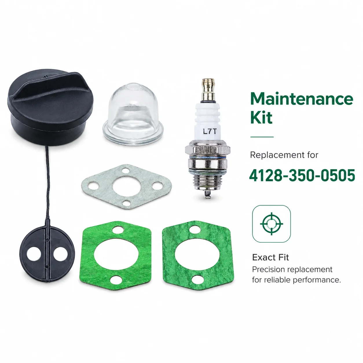 Fuel Cap Spark Plug Oil Bubbler Carb Intake Gasket Kit For Stihl FS38 FS45 FS55 FS56 FS80 FS85 FS88 Brushcutter 4128-350-0505