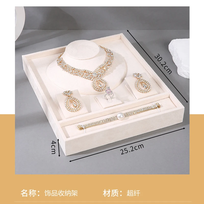 Jewelry Display Combination Set Jewelry Rack Velvet Jewelry Store Ring Bracelet Necklace Earring Multi-purpose Rack