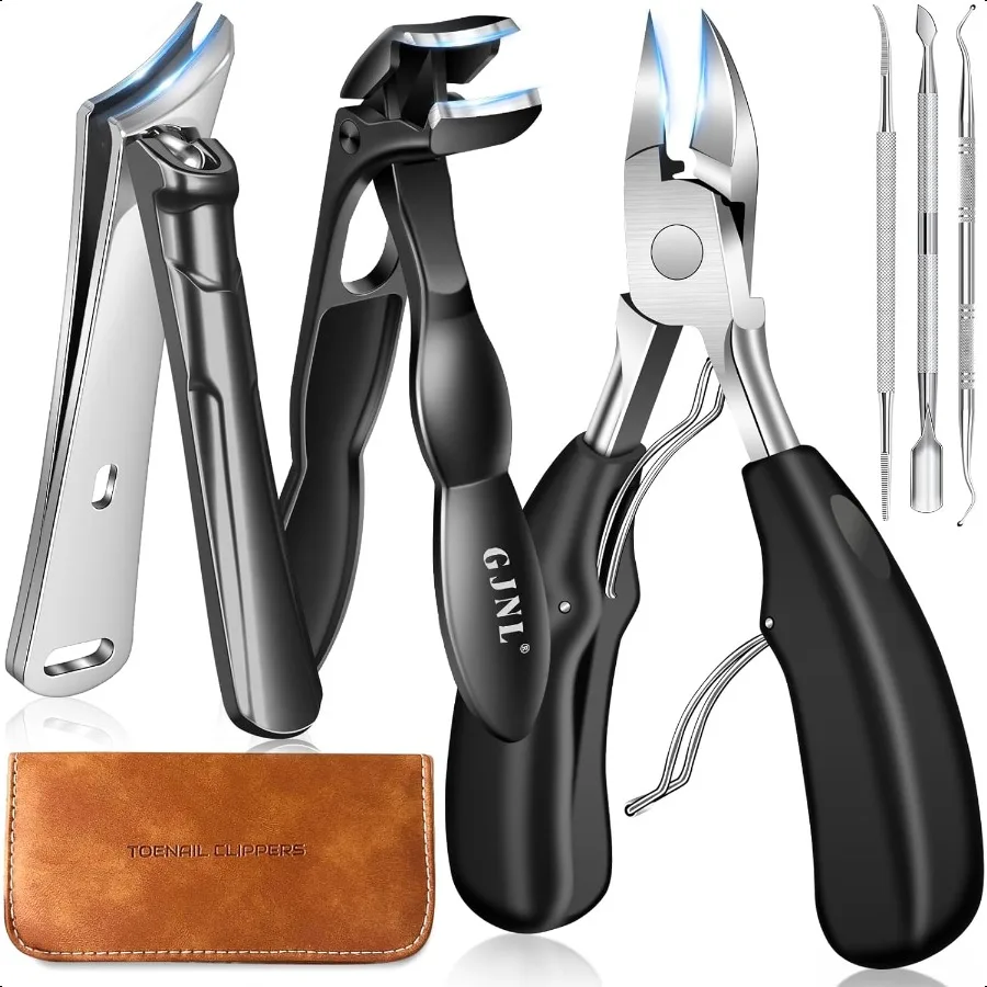 

Toenail Clippers for Seniors Ingrown Thick Toenails 2025 Angled Head Toe Nail Clippers with Catcher Heavy Duty 45 Slanted Toena