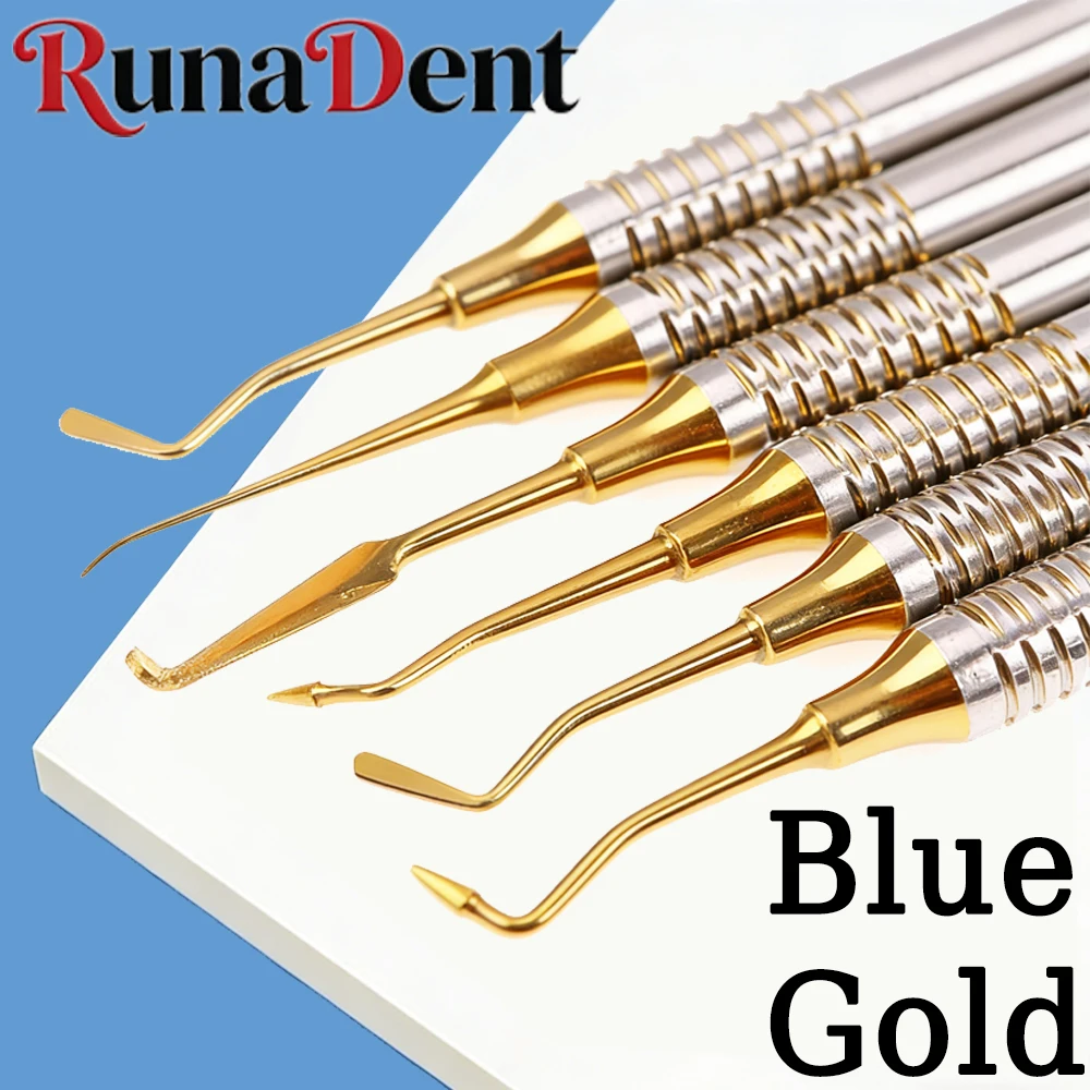 

Набор из 6 шпателей для реставрации зубов из композитной смолы с титановым покрытием и утолщенной ручкой, инструменты для восстановления зубов