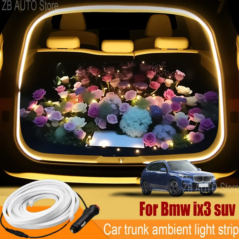 

For bmw Ix3 Automobile trunk ambient light automatic sensing car interior lighting with accessories