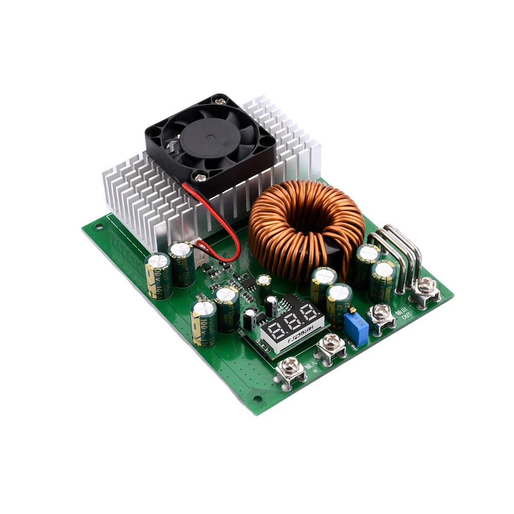 DC-DC High Power 1000W Adjustable Step-down Power Supply Module With Fan 25V-90V To 2.5V-50V Buck Converter 50A Constant Current