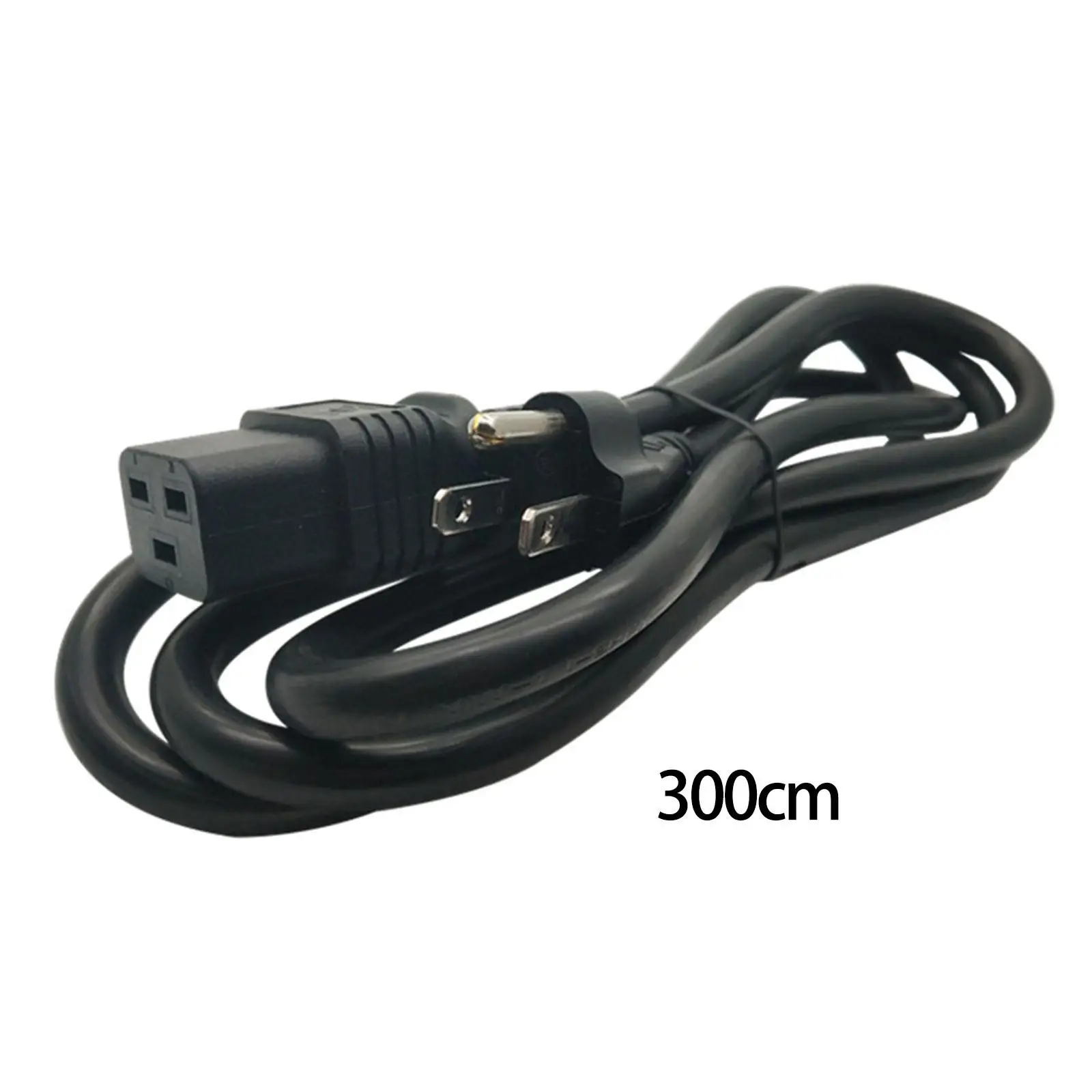 США NEMA 5-15P to C19 Шнур питания, стабильный, 300 см, заменяет профессиональный удлинительный кабель питания с низким сопротивлением, 15 А, 3 зубца, AC250V
