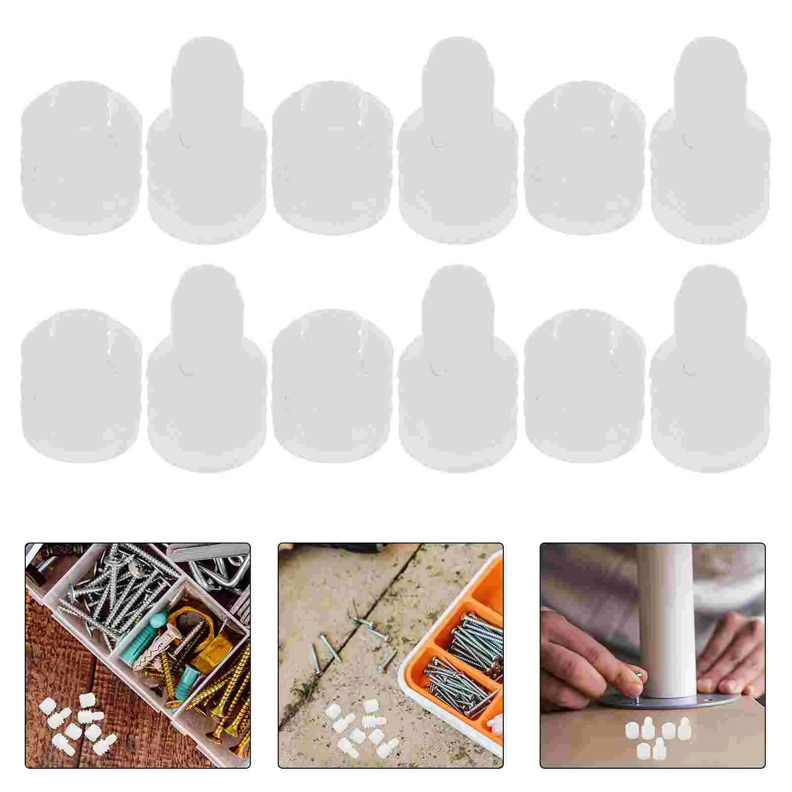 

20 Pcs Cabinet Expansion Plug Furniture Connector Dowel Inserts Nut Hardware Threaded Nuts for Dowels Joint Decor