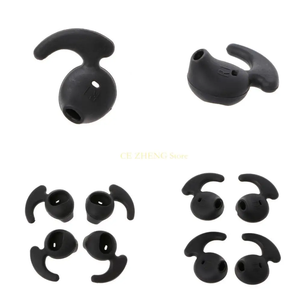 E56B 4 PCS 교체 실리콘 이어 버드 스포츠 이어폰 유선 이어 버드 교체 이어겔