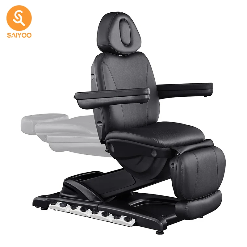 

Luxury Heat Therapy Black Salon Furniture air Cushion Orthopedic Tattoo Massage Bed Beauty Bed Salon Room