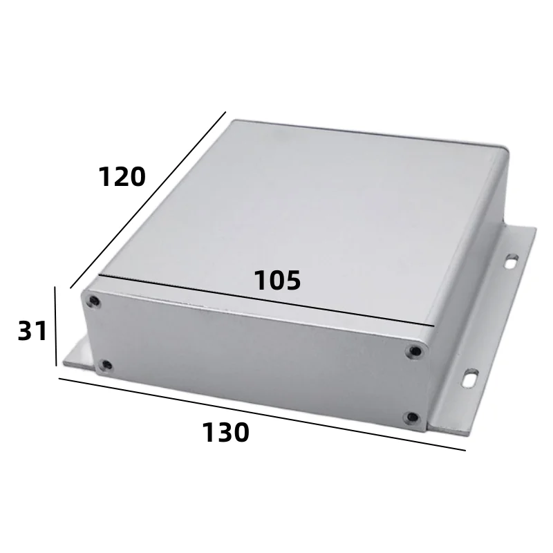 

Aluminum alloy Boxes aluminum profile with ear fixed integrated battery box shell 120x105x31mm