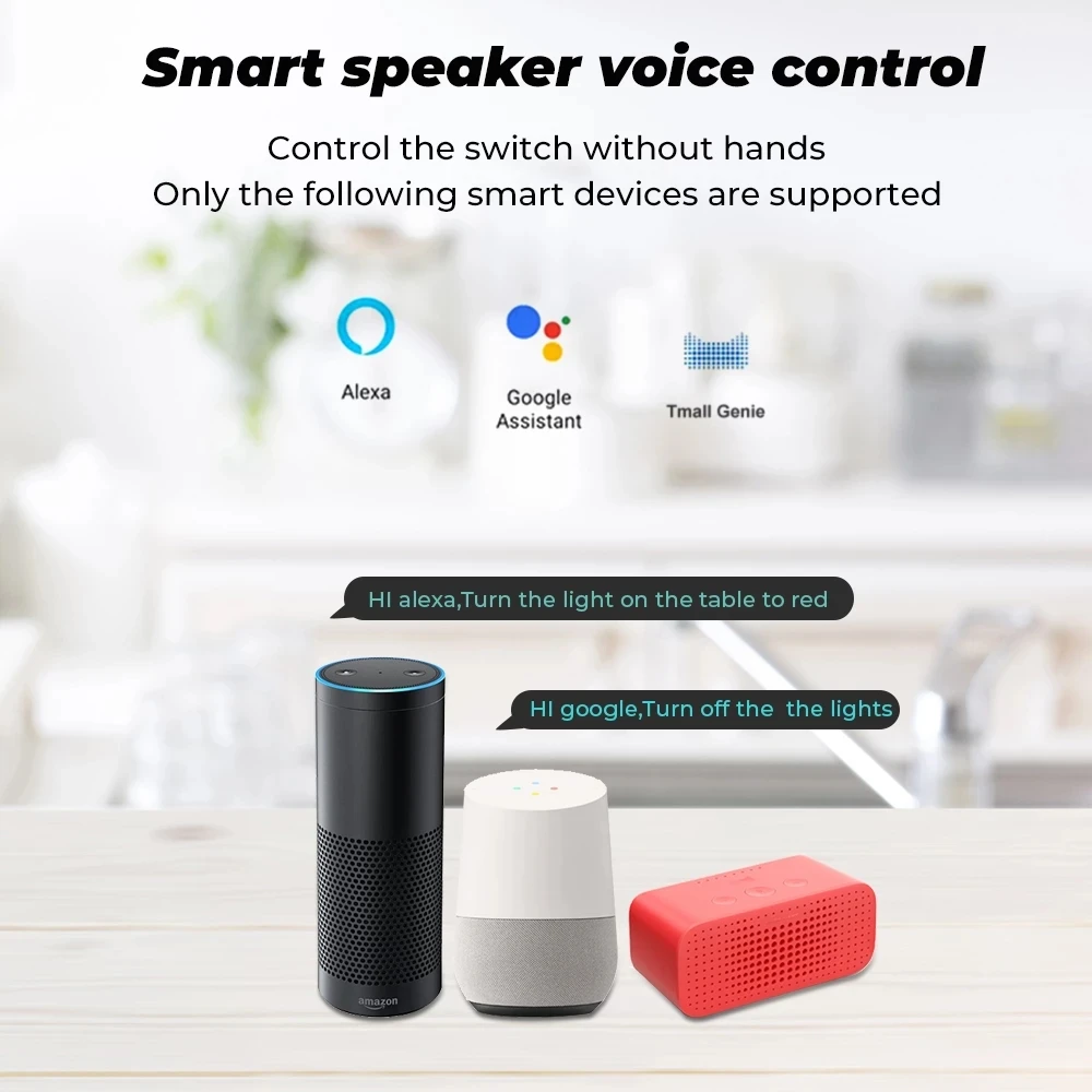 Tuya WiFi Smart Light Switch Universal Breaker Timer Smart Life APP Wireless Remote Control Modules Work Via Alexa Google Home