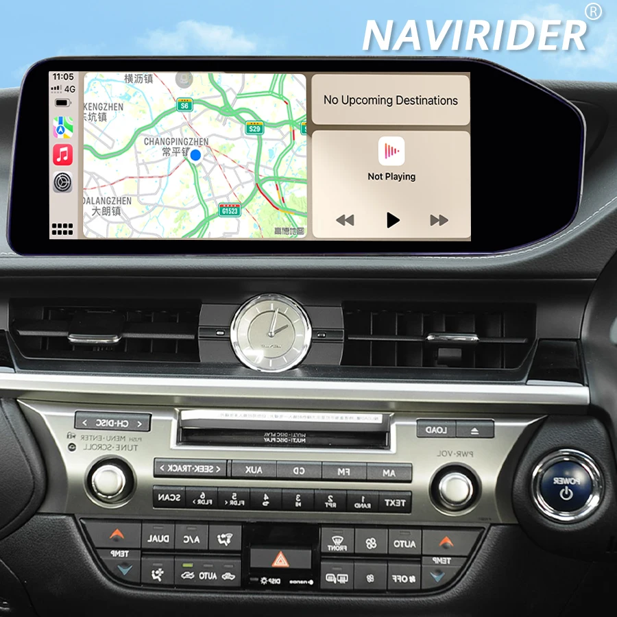 Автомобильный радиоприемник с RHD Android 15, автоматический экран Navi, беспроводной Carplay для Lexus ES ES300 ES250 ES350 ES300h 2013-2017 12,3-дюймовый стерео 4G HU