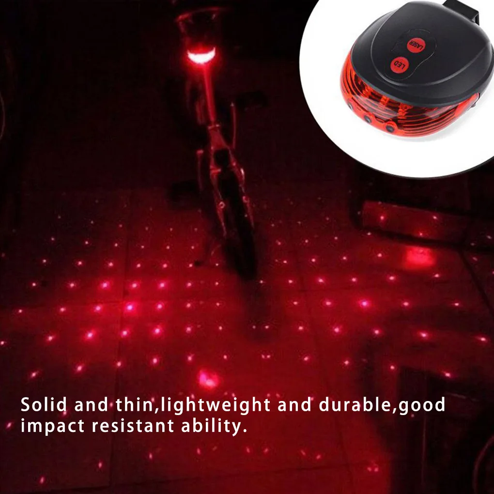 New Waterproof LED Laser Safety Warning Bicycle Lights Bicycle Cycling Lights Taillights Bicycle Tail Bicycle Accessories Light