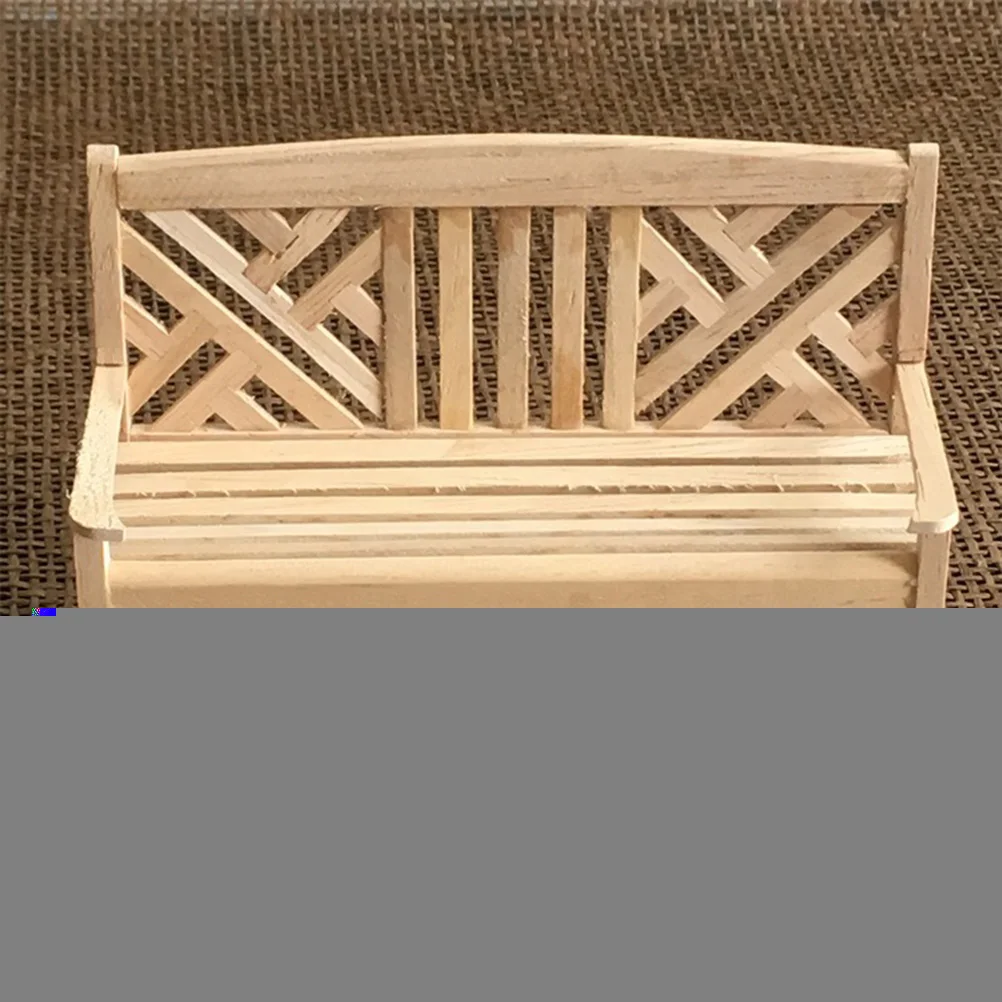 

4 Pcs Mini Wooden Beach Chair Adornment Furniture for 1 12 House Accessories Kid Pretend Play Toy Mini Chair