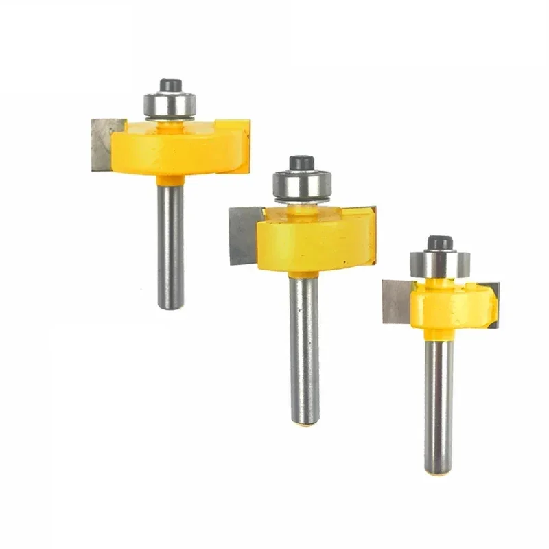 

1 шт., 1/4 дюйма, хвостовик T ype, бит с подшипником, долбежный фрезерный станок, долбежный паз, деревообработка