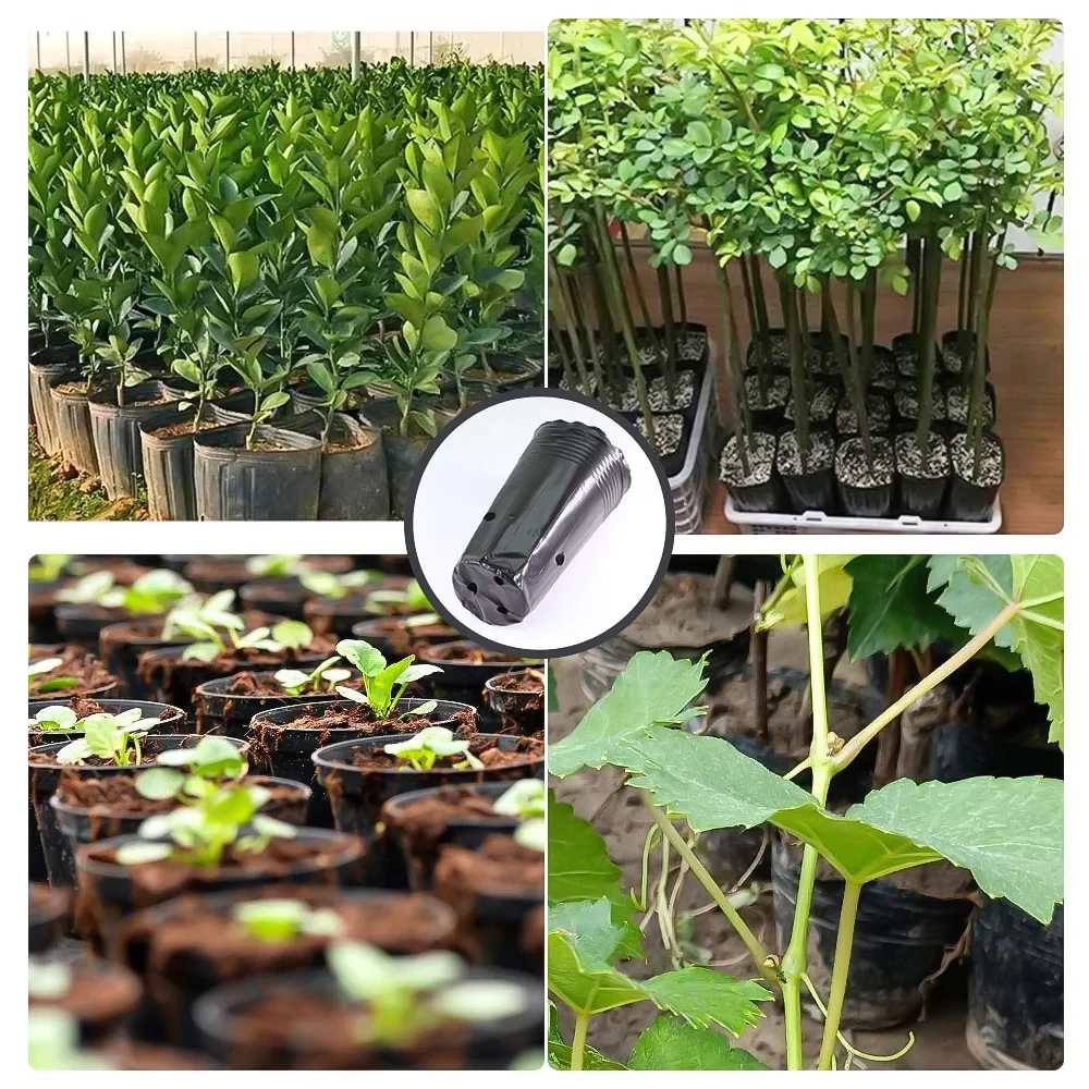 Garden Tall Round Tree Pot  Plants Cultivation Planter Plastic Deep Nursery Containers Flower Grow Pots Tree Growing Containers