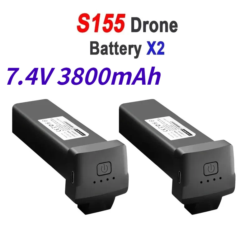

7.4V 3800mAh Camera Drones Battery For S155 Mini Drone RC Quadcopter Spare Battery Accessories S155 Drone Batterys Parts