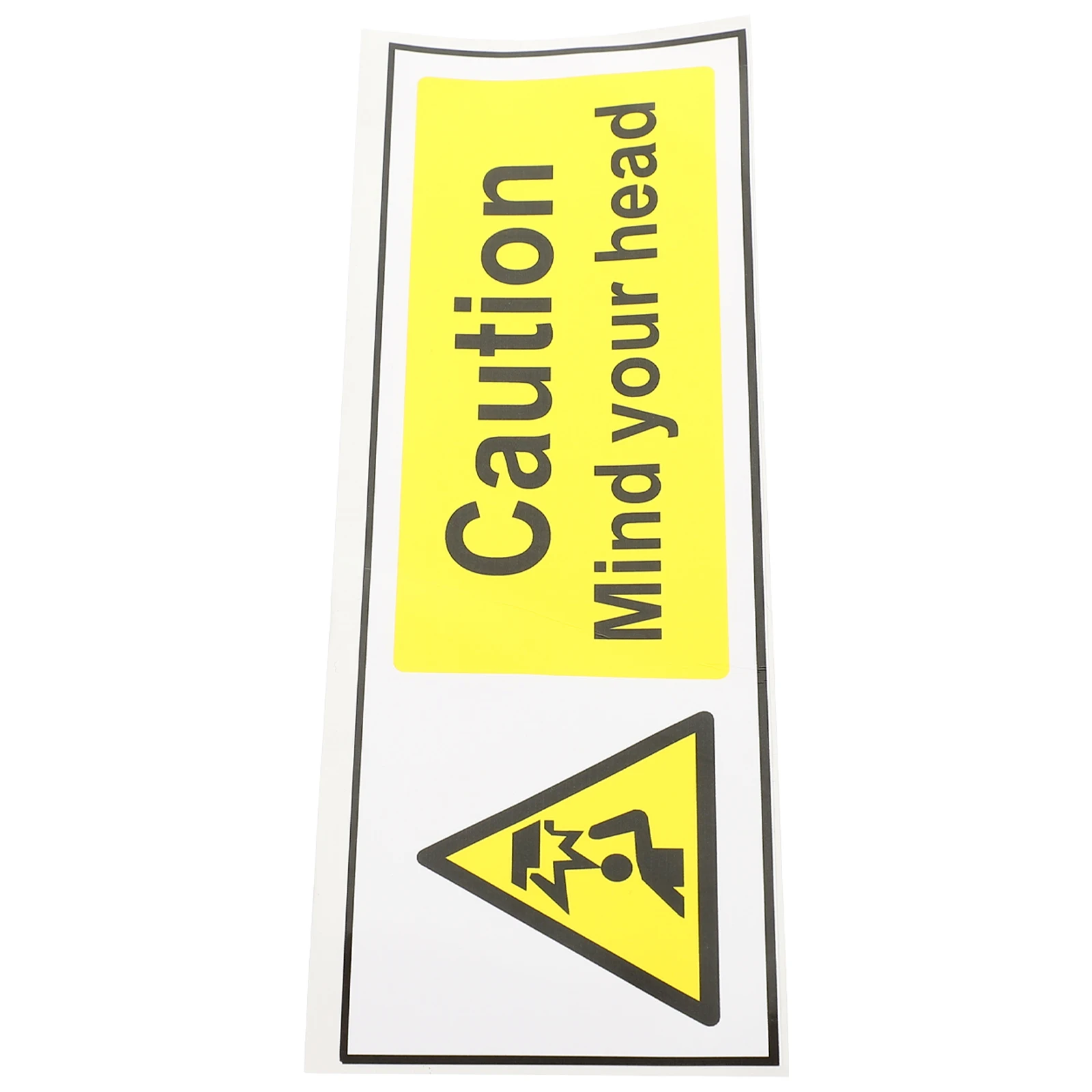 Low Clearance Warning Sign Sticker Waterproof Self-Adhesive Decal Safety Label Lightweight Traffic for Daily