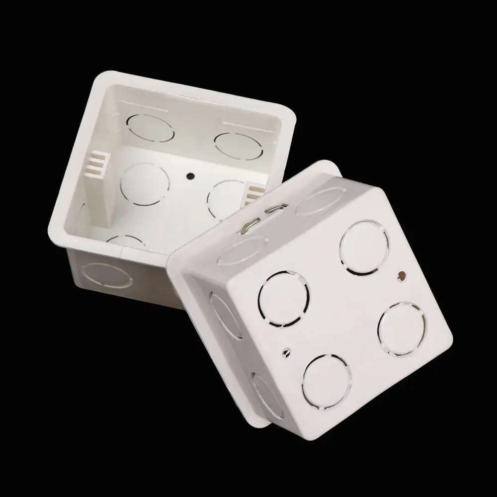 Professional Light Touch PVC Plastic Switch Cassette Junction Concealed Bottom Wall Mounting Box