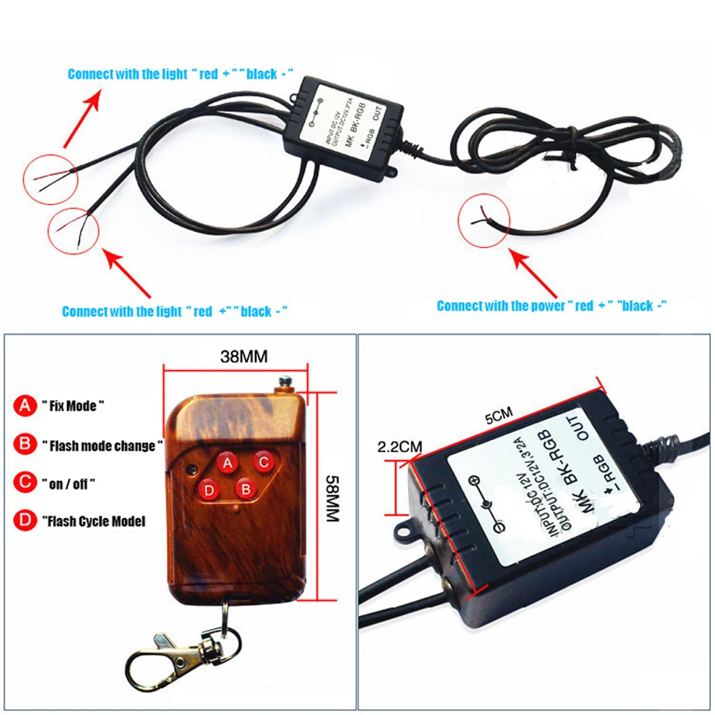 16 modi Eagle Eye Auto LED Controller LED Strobe Draadloze afstandsbediening voor mistlamp Controler Auto-accessoires