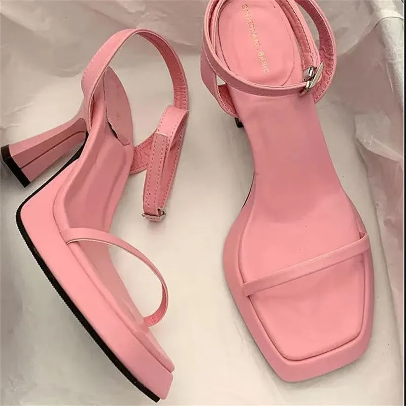 

Новинка лета 2024, женские пикантные черные туфли на высоком каблуке, пикантные удобные элегантные туфли на мелкой подошве, темпераментные туфли с открытым носком и вечерние туфли