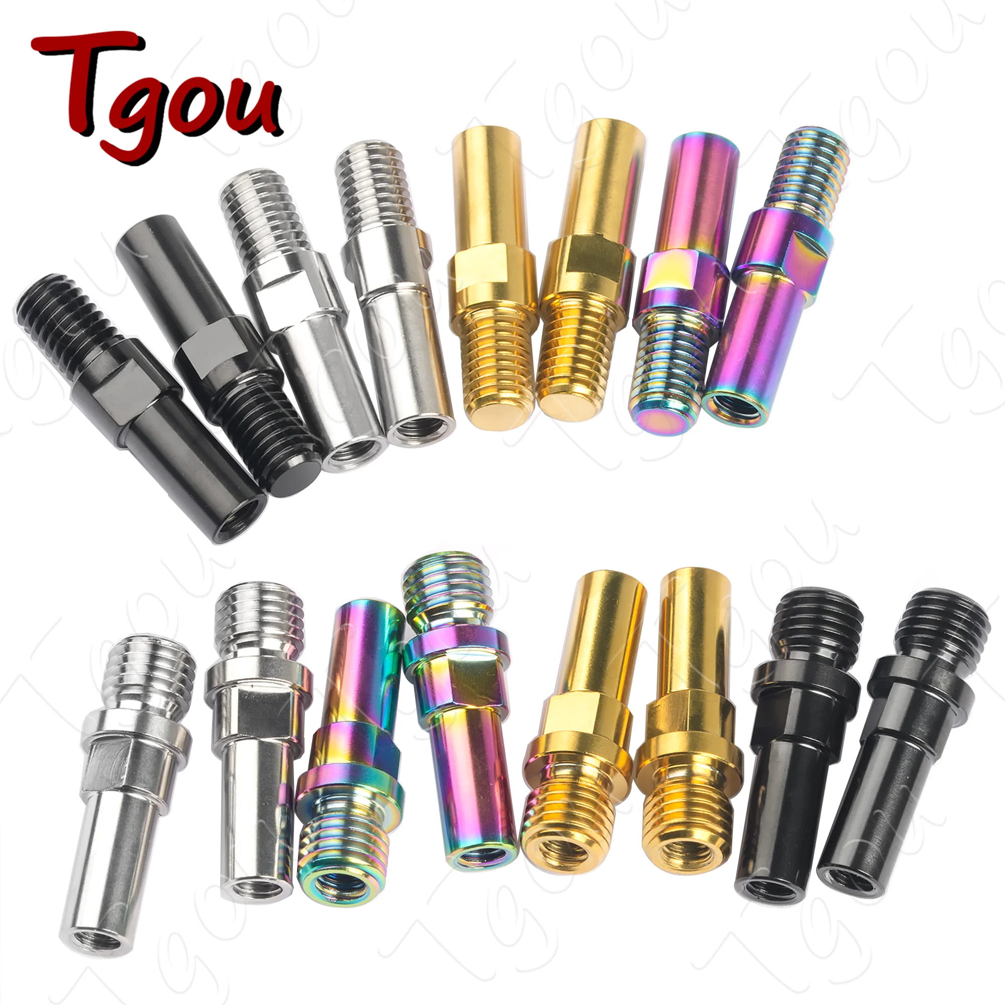 Tgou V 브레이크 베이스 포스트, 티타늄 MTB, BMX, Ti 스터드 볼트, 자전거 서비스 부품, M8, M10 피치, 1.25mm, 1 쌍